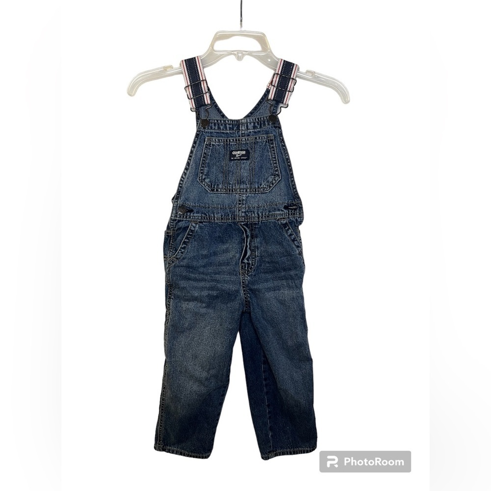 OshKosh B'gosh Boy's Denim Overalls, 4T